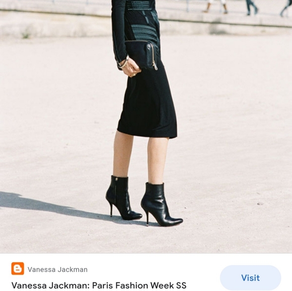 Brian Atwood Black Fragola Ankle Boots - Picture 11 of 12